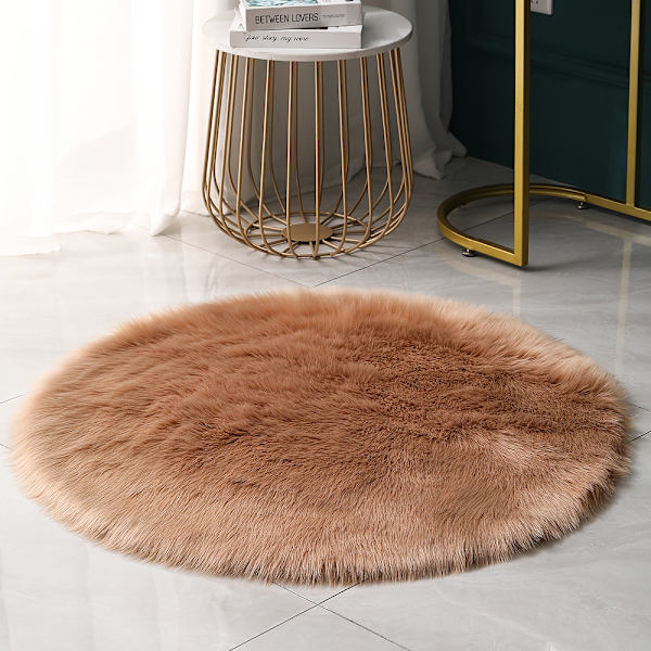 Runde Tepper（Kaffe, 80cm)