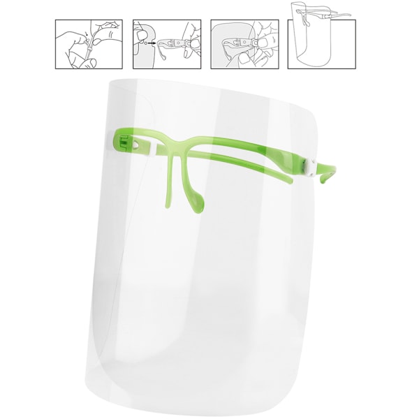 Ultraklara Skyddande Ansiktsskydd Rosa Glasögonbågar, Fullständigt Ansiktsskydd, Ergonomisk Design för Alla Inklusive Glasögonbärare