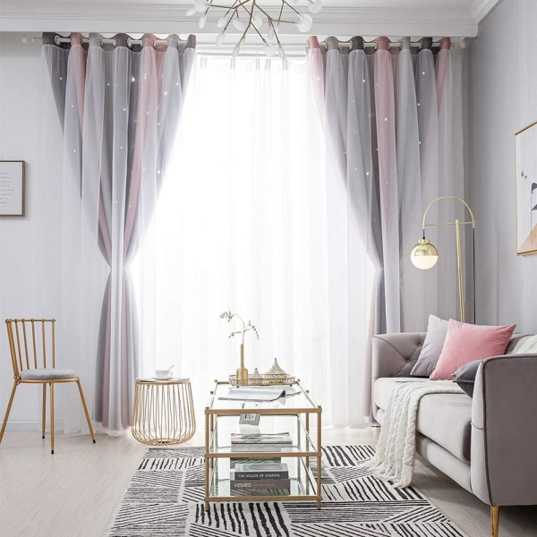 Gardiner Stjerner Lystette, Gardiner Dobbelt Lag Hullet Stripe
