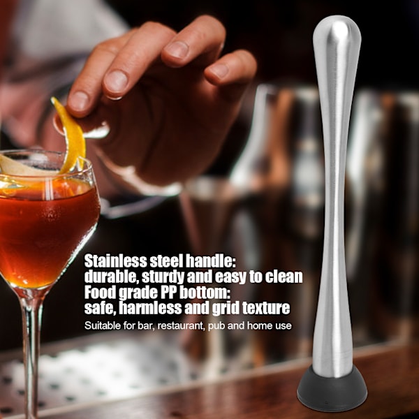 Cocktail Muddler i rustfritt stål - Mojito fruktmixer, DIY-drikk, barutstyr