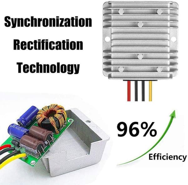 Step Down DC/DC 24V til 12V 30A 360W Konverter Regulator Reducer, Strømforsyning Transformer Volt Modul til Trolley Strømforsyningsmodul Strip Light