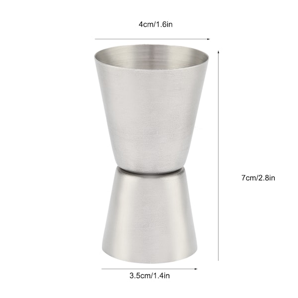 15/30ML måleglas i rustfrit stål Bar cocktail Drink glas Bar Bar mixer måleglas