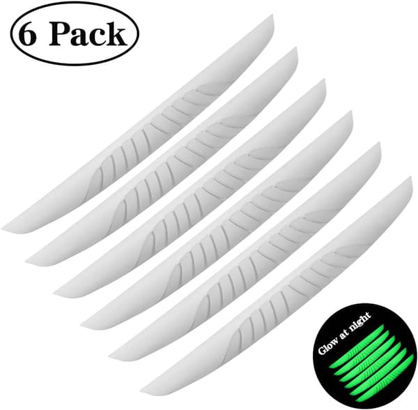 6 Premium mustaa PVC-ovisuojaa