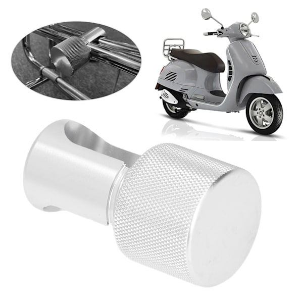 Motorcykel Bagagefäste Spännspärr Clip CNC Aluminium Ersättning för Vespa GTS SPRINT PRIMAVERA LX Silver