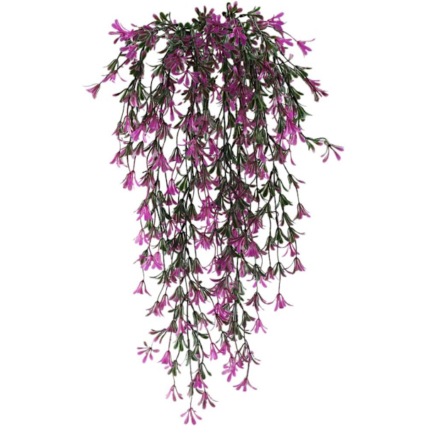 2st Hängande konstgjord växt Konstgjorda blommor Växter Garland Vine för inomhus utomhus hängande plantering Hemma Trädgård Balkong Kontor Balkong Staket