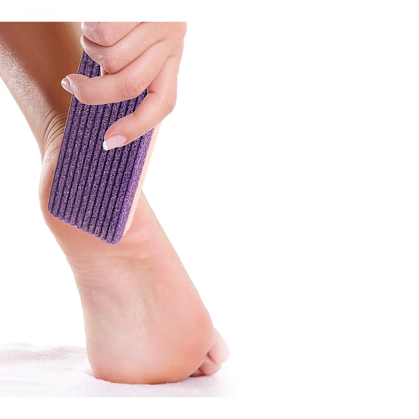 Fod Eksfolierende Sten, Glatte Fødder Dobbelt Kornet Hygiejnisk Design Syntetisk Pimpsten til Fjernelse af Hård Hud, Professionel Pedicure Sten Død Hud Skrubber til