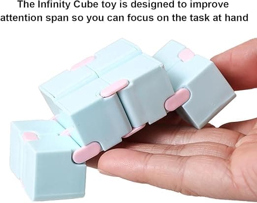 3 st Anti-stressleksak Infinity Cube, Fidget Finger Leksak Stress