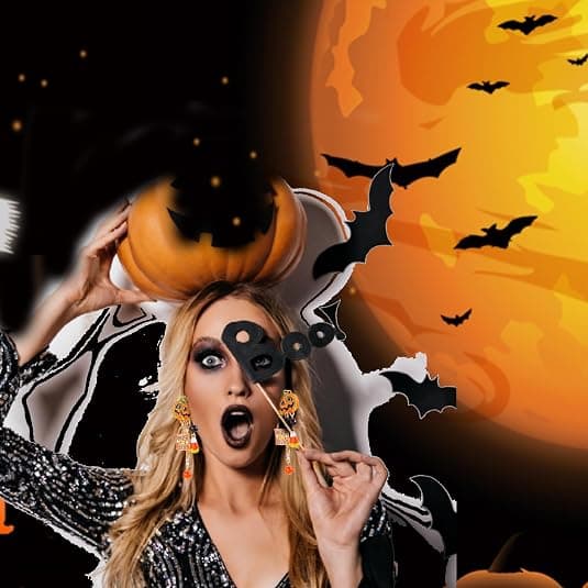 Halloween Anheng Øredobber, Gotiske Dusk Dame Øredobber - 2