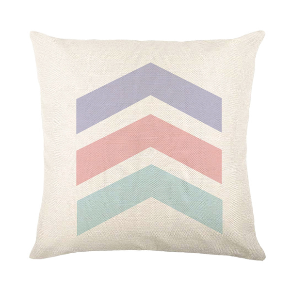 Sæt med 4 pudebetræk 45 x 45 cm Polyester og linned dekorative