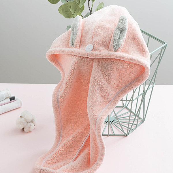 Mikrofiber Hårhandduk för Omedelbar Vattenabsorption, Snabb Magisk Hårtorkningsmössa med Söta Former Bevarar Ditt Hår Friskt Utan Skador