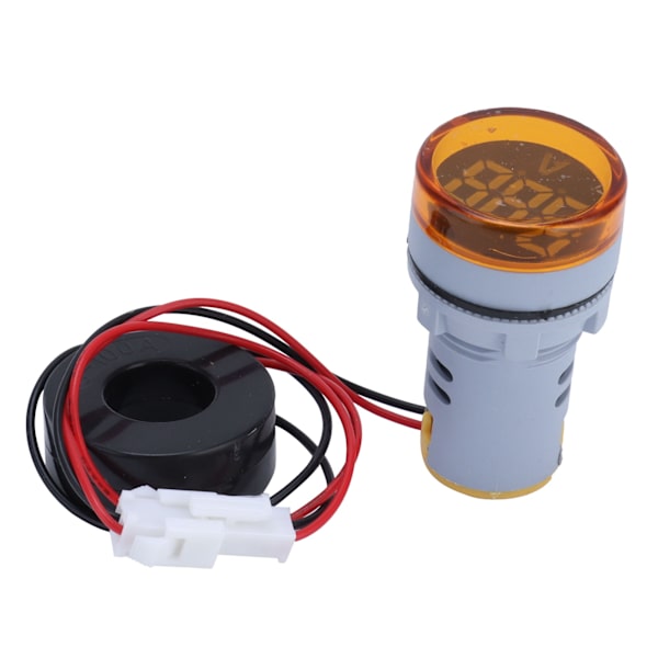 Digital Strömmätare Universal Amperemeter Signalindikatorlampa Ljus AC 220V AD16‑22DSAGul