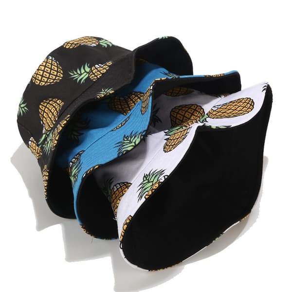Valkoinen, M (56 - 58cm) Unisex lippalakki hedelmäprintillä