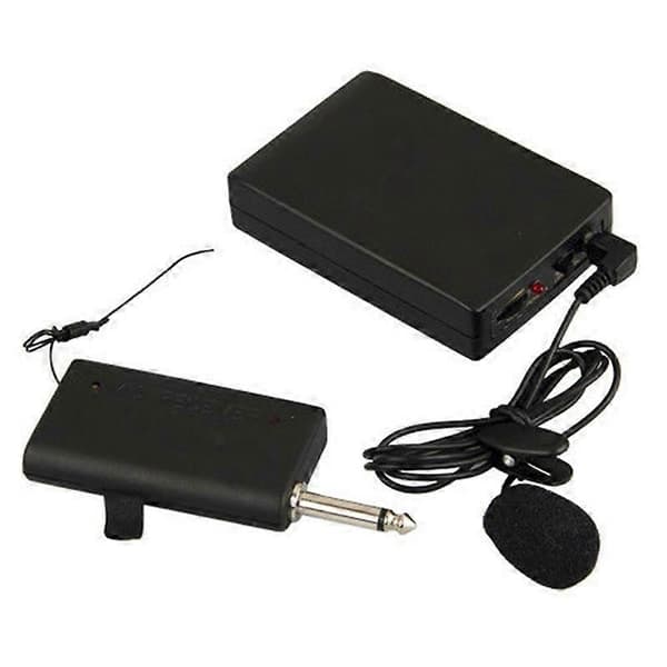 Trådløs sender mottaker Lavalier Lapel Clip Mic Scenemikrofonsystem