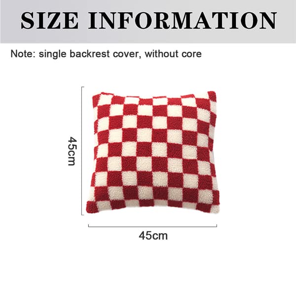 2-pack Jul Rutig Prydnadskudde Örngott Kuddfodral Dekor för Soffa Bil Sovrum Juldekor Style 5 45*45cm