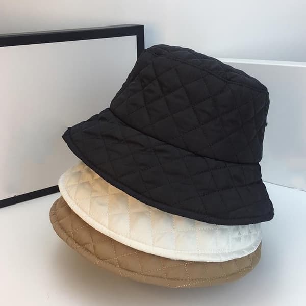 Höst och vinter Fuhua Fu Ge enfärgad mångsidig vinter bucket hat varma hattar black