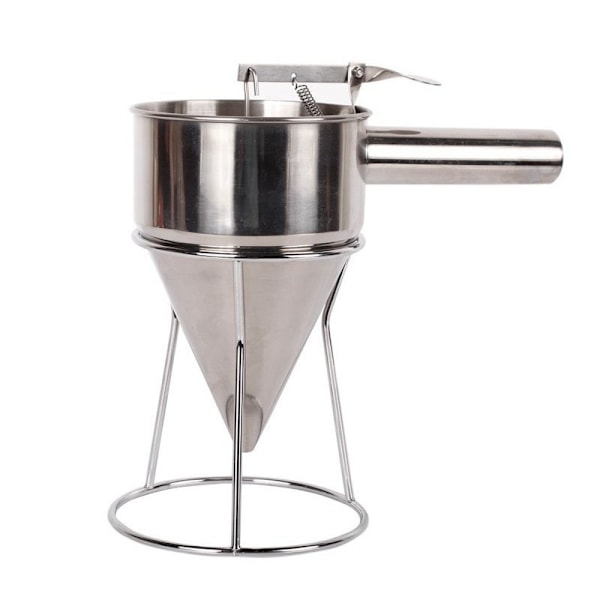 Multifunktionella Konditoritratar i Rostfritt Stål, Premium Material Degdispenser för Crêpes, Med Perfekt Kontroll och Utrymmesbesparande Design