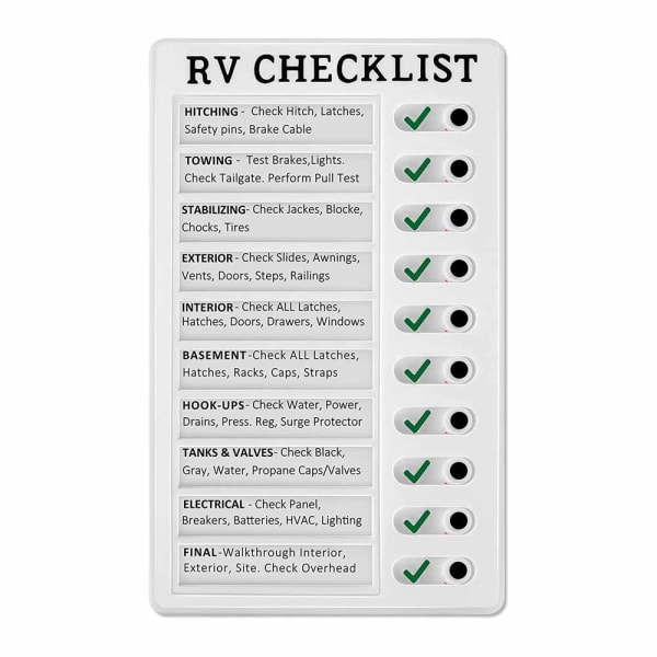 Portable Reusable Checklist Everyday with Slider for Checking