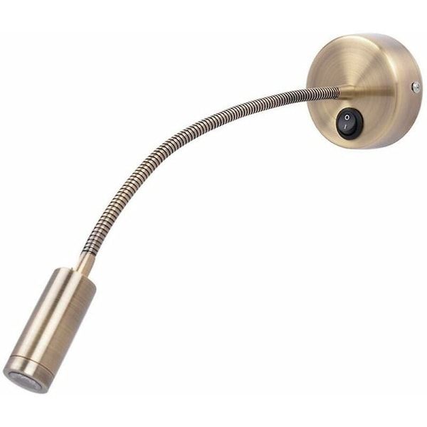 Elegant Läslampa, Varmvitt Dimbar Touch-strömbrytare Vägglampa, Justerbar Svanhals För Personlig Sängläsning, Hållbar Och Lång Livslängd, Metall