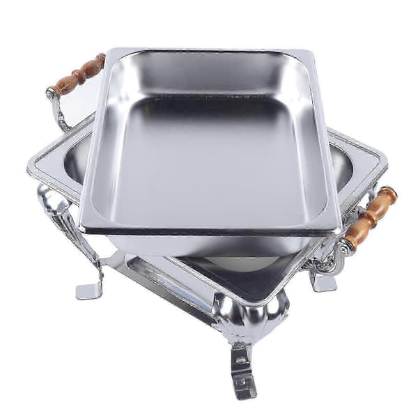 Ny 42 cm Chafing Dish i rostfritt stål för buffématvärmare
