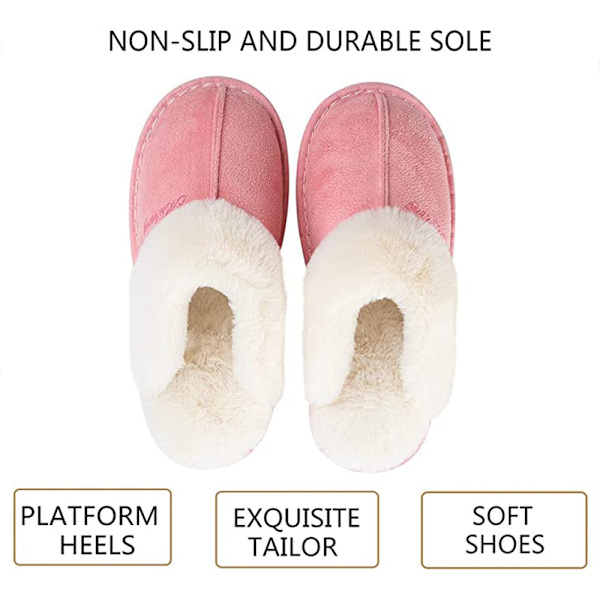 Damtofflor Minnesskum Fluffig Mjuk Varm Slip On Husslipper