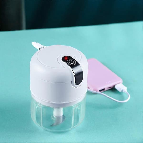 100ml Mini USB Trådløs Elektrisk Hvitløkspresse Hakker Kutter For Grønnsaker Chili Kjøttkvern Mat Ch