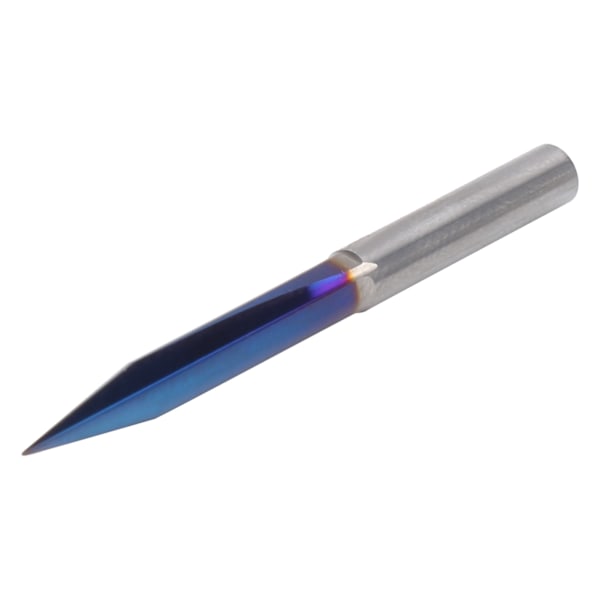 11 stk 4mm/0.2 tommer 2-fløyte rette V-graveringsbitt Wolframkarbid Speilfinish Multifunksjon