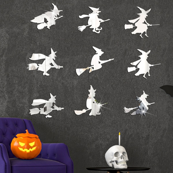 Halloween-noitapeili tarra kolmiulotteinen itseliimautuva h