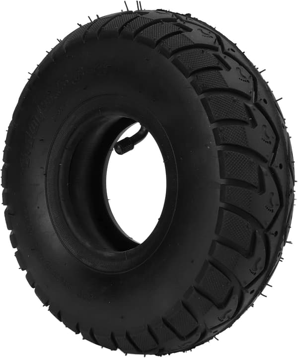 Elektrisk scooter dæk Evolution, 4.10-3.50-4 dimension, butylgummi for exceptionel stødabsorbering og elektrisk isolering, tyk og holdbar
