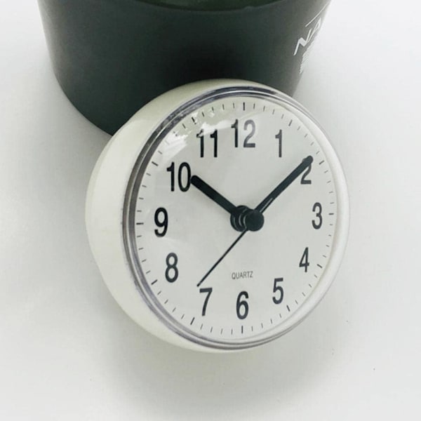 Väggklocka Mini Sugkopp Badrum Vattentät 70mm Väggklocka S