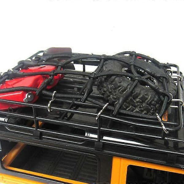 RC Bil Deler Tilbehør Elastisk Bagasjenett For 1/12 Mn D90 D99 Mn99s, svart