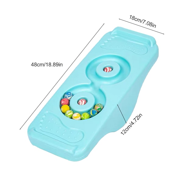 Ljusblå sensorisk träningsgungbräda för barn, halkfri plast, förbättrar balansförmågan, träningsbräda för barn