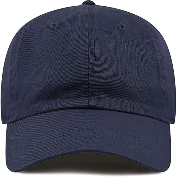 Baseball Dad Hat Dame Herre Blank Vasket Lav Profil Bomuld og D