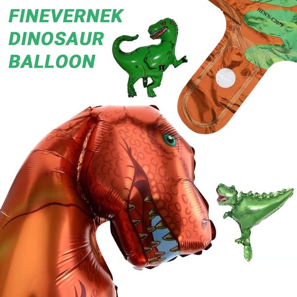 10 kappaletta dinosaurusilmapalloja, sisältää 8 kappaletta dinosaurusilmapalloja ja