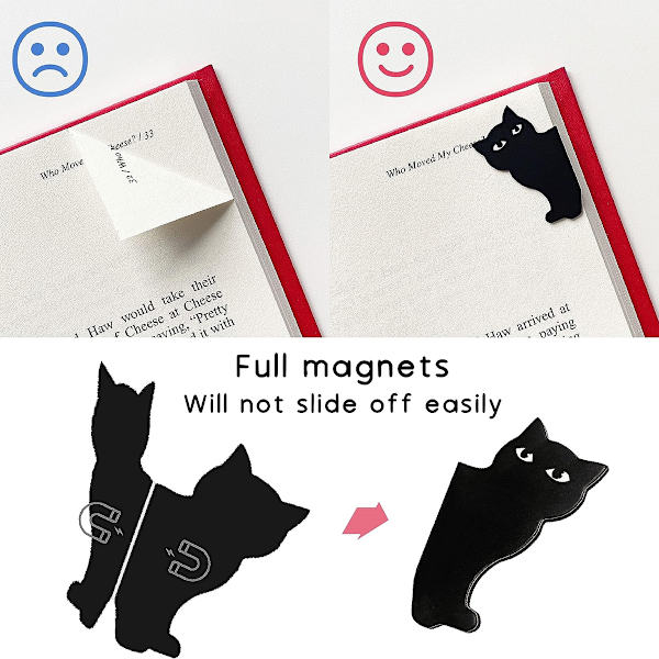 Ihanimmat magneettiset kirjanmerkit - kirjanmerkkikansiosetti, sopii