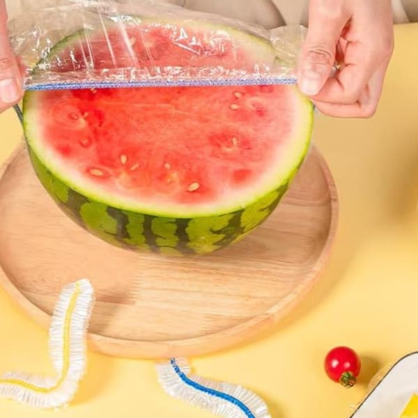 300 Stykker Gjenbrukbare Elastiske Matdeksler, Transparent Matoppbevaringsfolie