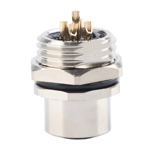 M12‑B‑S5 Panelmonteret Stikkontakt M12 IP67 Vandtæt Stik 5-polet Stikadapter