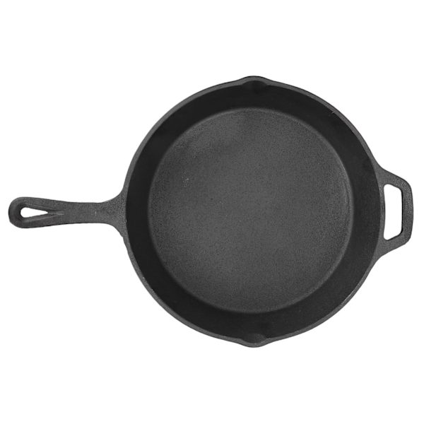 Gjutjärnspanna Snabb och jämn uppvärmning Non-stick Bred applikation Gjutjärnspanna för ugn Spis Grill 25 cm diameter