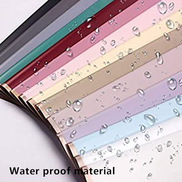 20 Kpl Kultareunainen Kukkakäärepaperi, DIY Lahjapakkaus, Wa