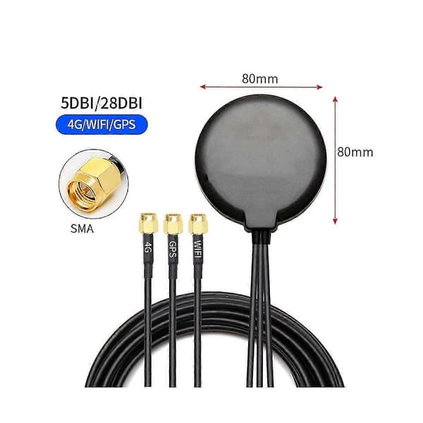 4g+wifi+gps - Antenne 5/28dbi Høy Gain Utendørs 3-i-1 Kombinert Antenne Ran S