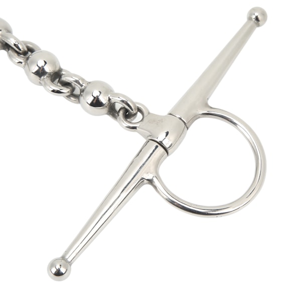 135mm Hestebitt i Rustfritt Stål med Full Kjeve Snaffle Bit med Kulekjede