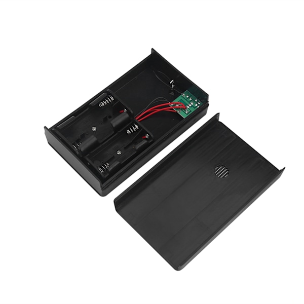 1W 4V Bärbar Solpanel Laddare Laddningsbox för AA/AAA Batteri Svart