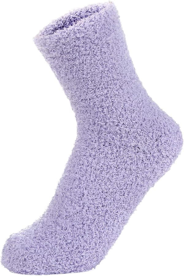 Damtofflor Fuzzy Julstrumpor För Kvinnor Varma Mjuka Fluffiga Strumpor Vintermysiga Presenter