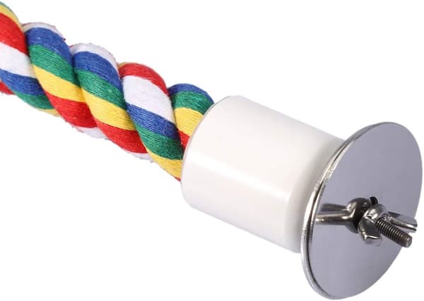 Fågelrep Bungee Leksaker Färgglad Flexibel Stege Papegoja Stege Gunga