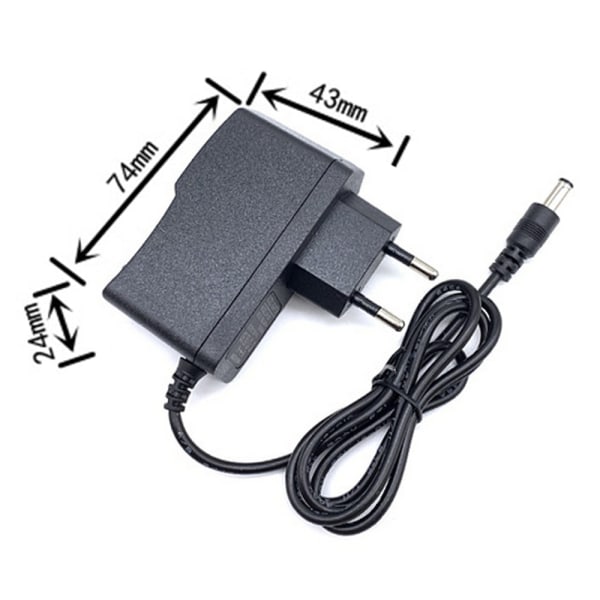 DC 9/12V 1A AC till DC Switching Power Supply Adapter Ingång