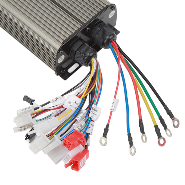 48V 60V 64V 72V 2000W 18-rörs borstlös motorstyrenhet i aluminiumlegering för elcykel och elscooter