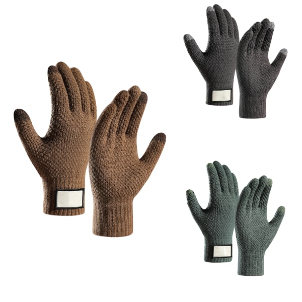 3 par dam vinter touchscreen handskar varma fleecefodrade