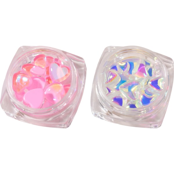 Hjerte Krystall Neglekunst Flatbacks Rhinestones