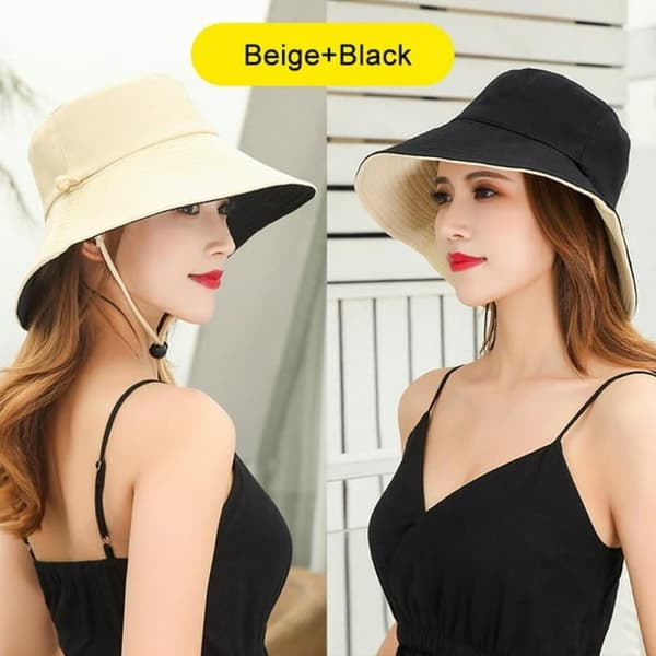 UV-skyddande bucket hat för damer, sommar