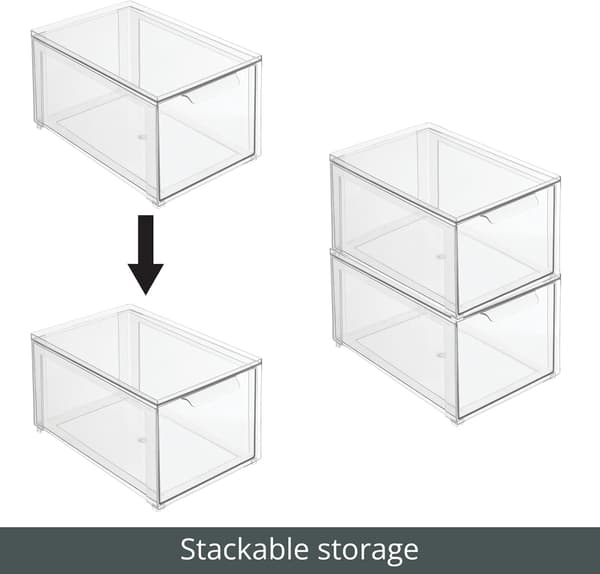 Makeup boks 15.3X20X11.3cm (4 sæt) - Praktisk makeup boks med pl