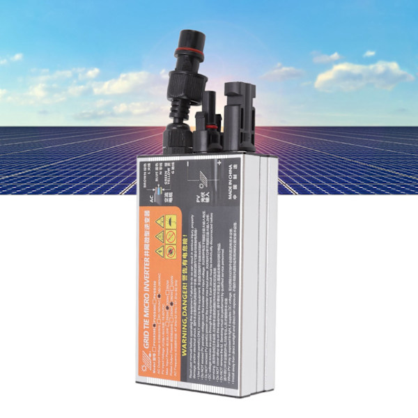 Solmikroväxelriktare Nätansluten 18‑60V Hög Omvandlingshastighet Vattentät Nätansluten Mikroväxelriktare för Genereringssystem AC220V 300W